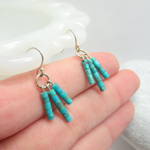 Turquoise Dangle earrings - Picture 7 of 9